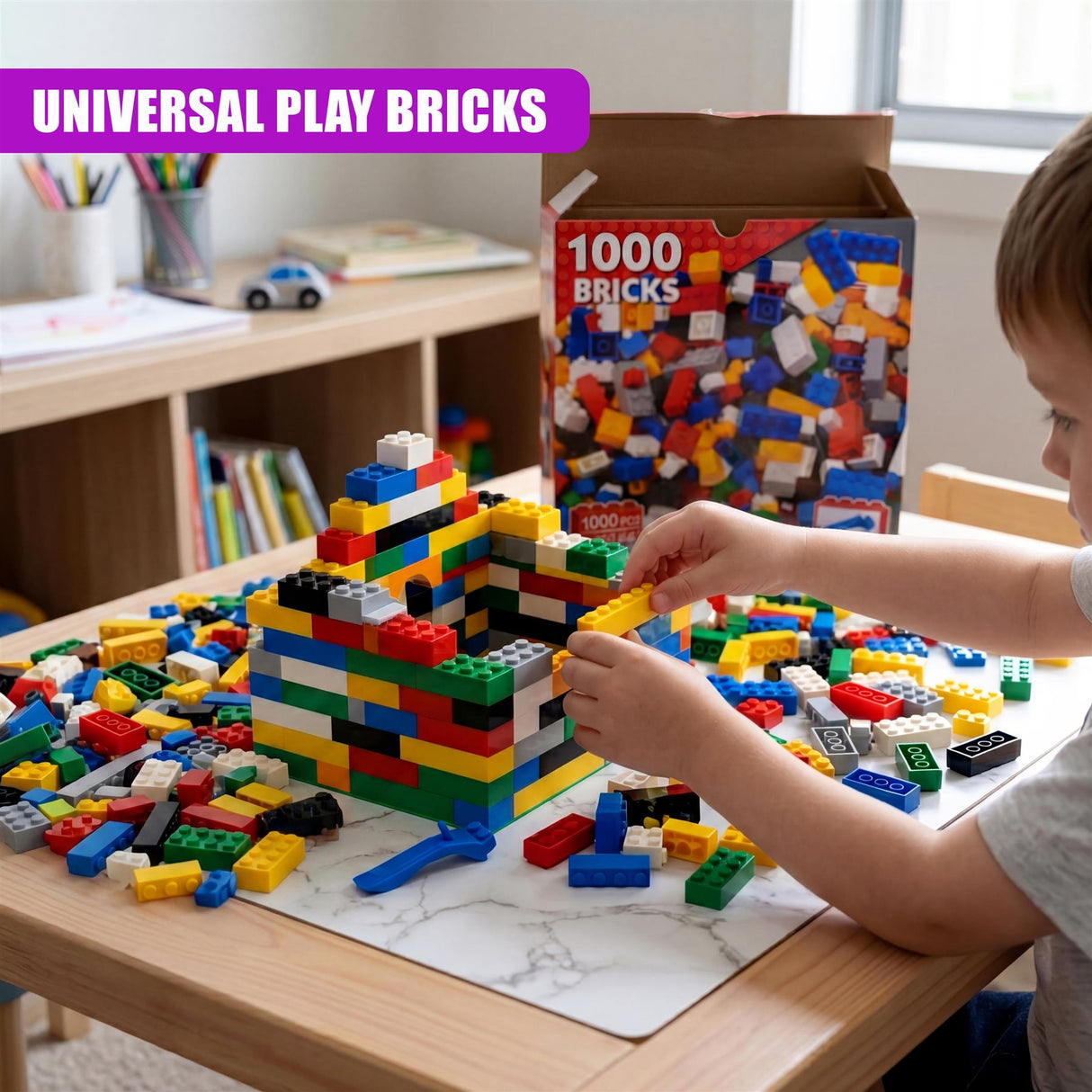 1000 Piece Building Bricks Set