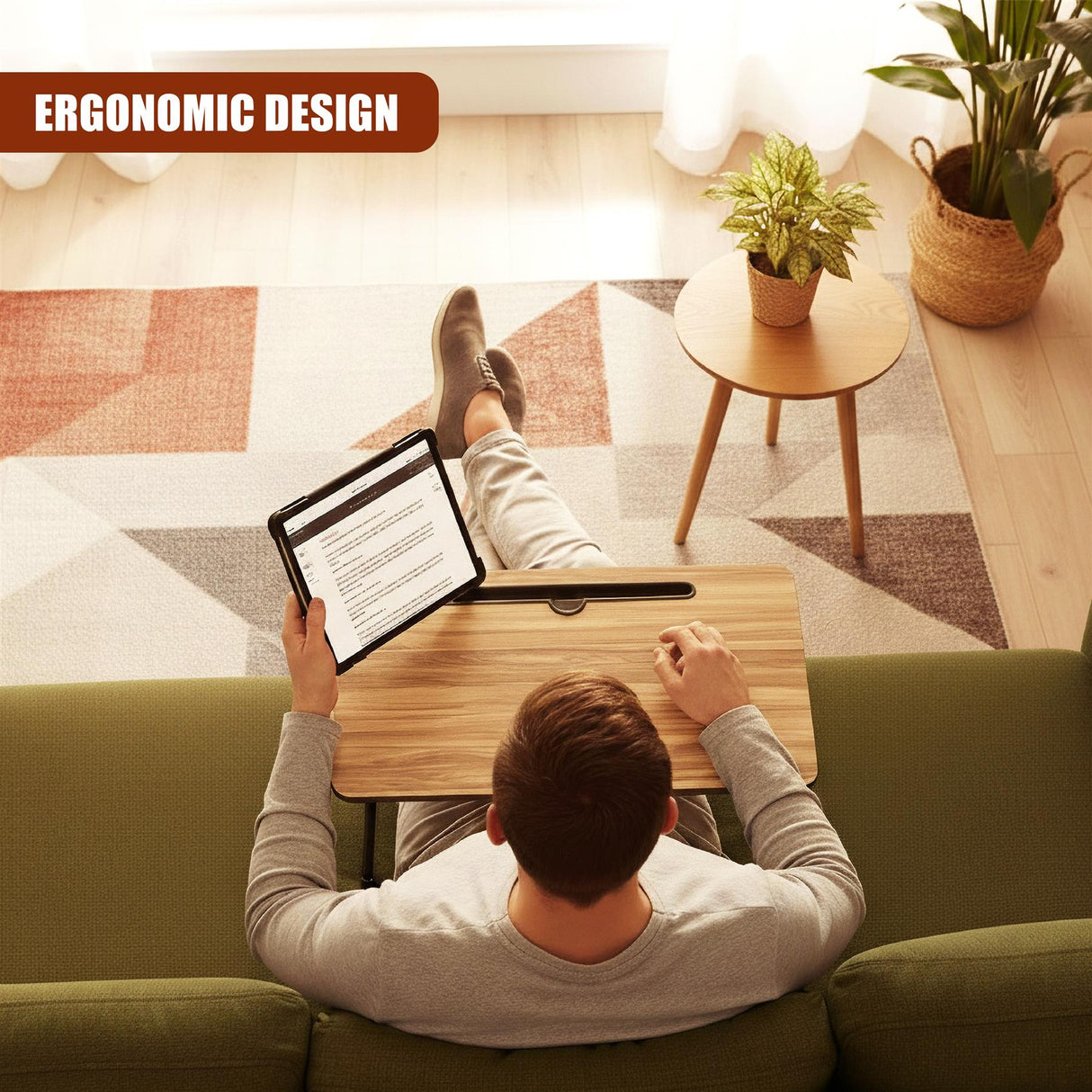 Foldable Laptop and Tablet Bed Table