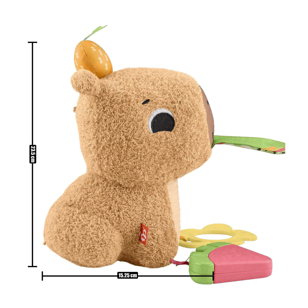 Fisher-Price Snuggly Snacky Capybara Sensory Plush