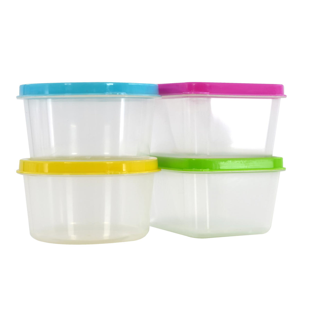 Set of 4 Mini Food Storage Containers with Lids by GEEZY - UKBuyZone