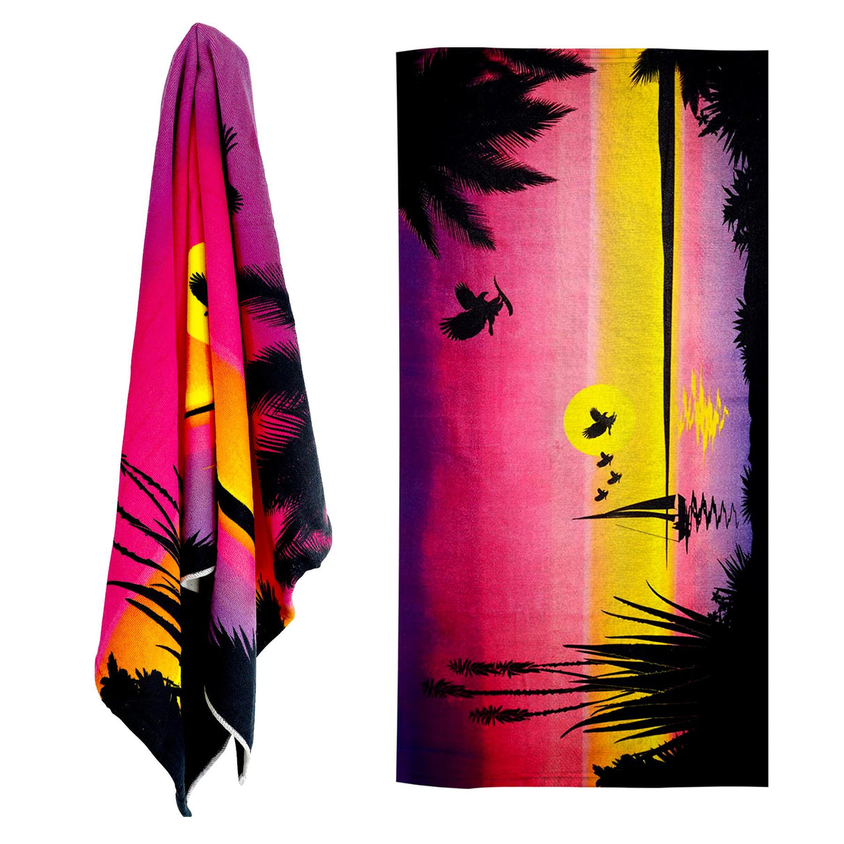 Sunrise Design Large Towel by Geezy - UKBuyZone