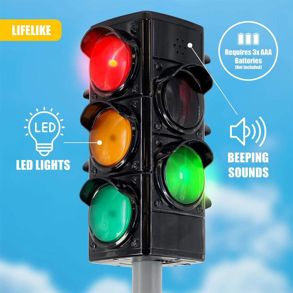 Kids Road Safety Traffic Lights and Road Signs by The Magic Toy Shop - UKBuyZone