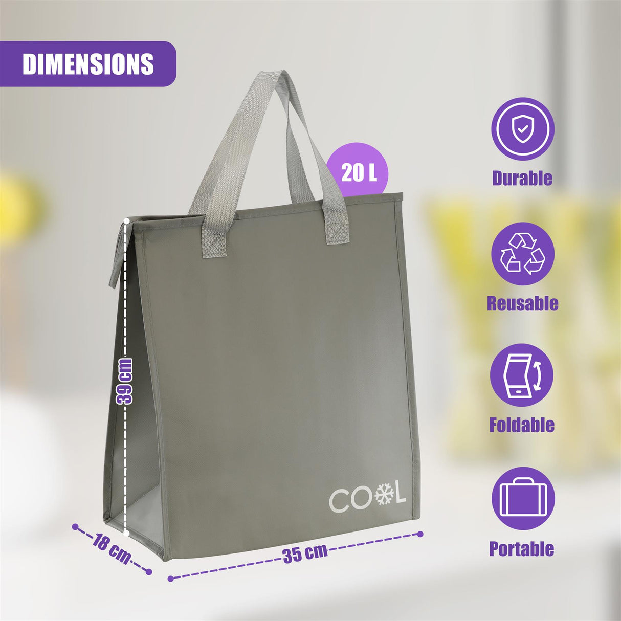 Shopping Cooler Bag by Geezy - UKBuyZone