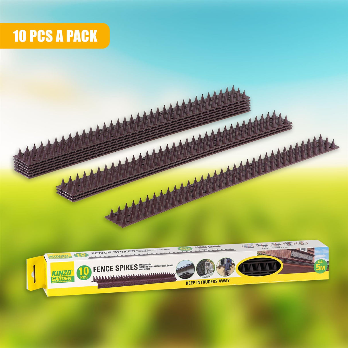 Anti Climb Fence Wall Spikes 10 Pieces