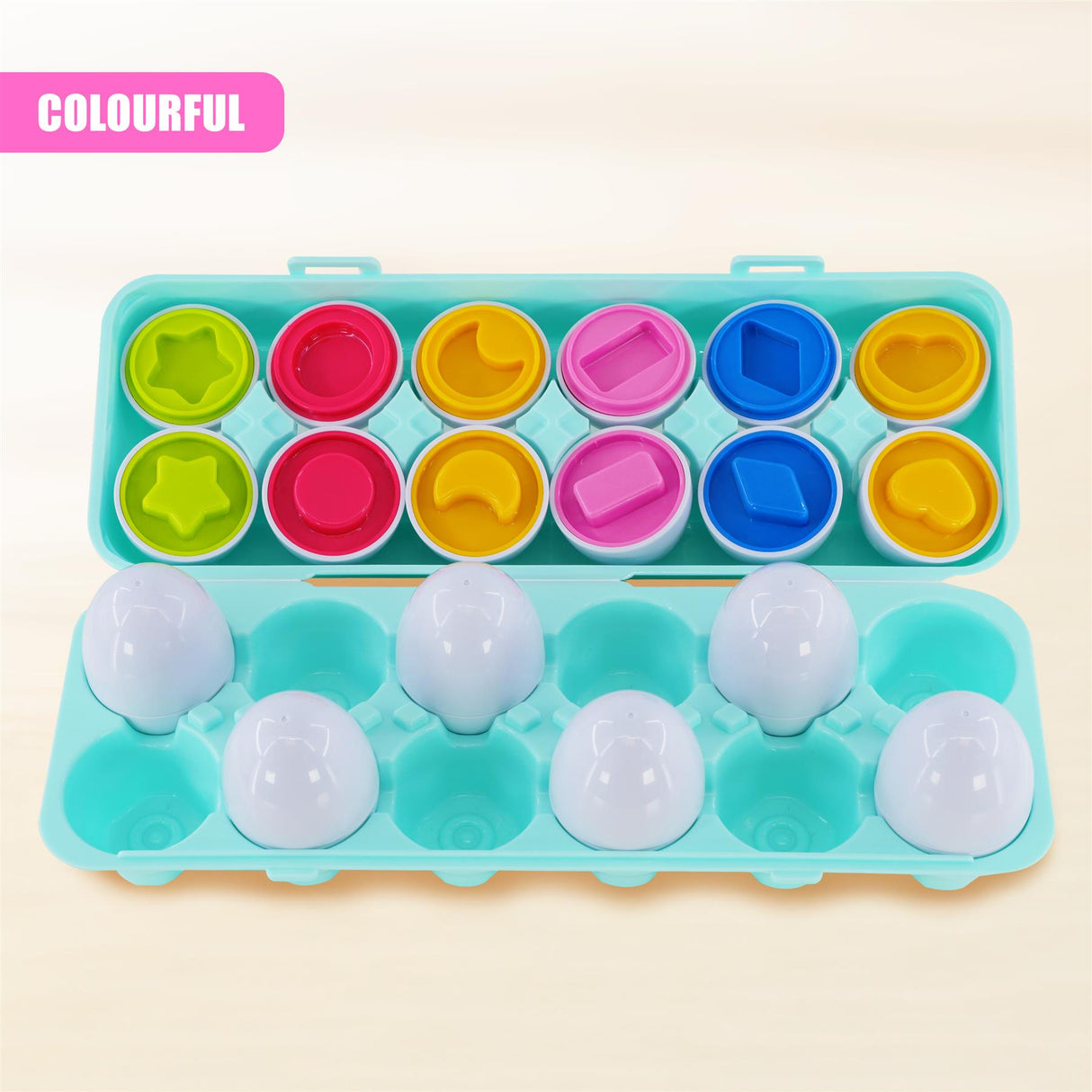 12 Shape Sorter Eggs by The Magic Toy Shop - UKBuyZone