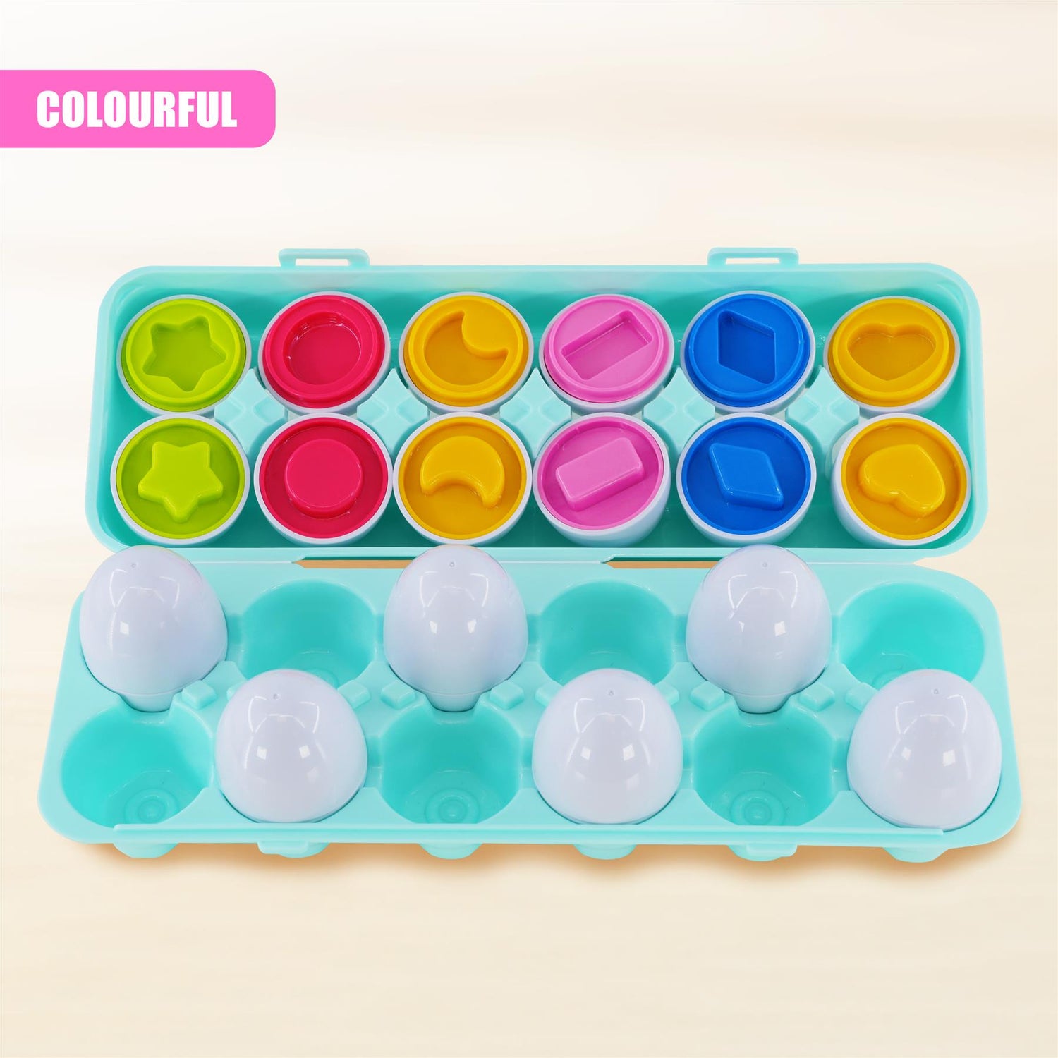 12 Shape Sorter Eggs by The Magic Toy Shop - UKBuyZone