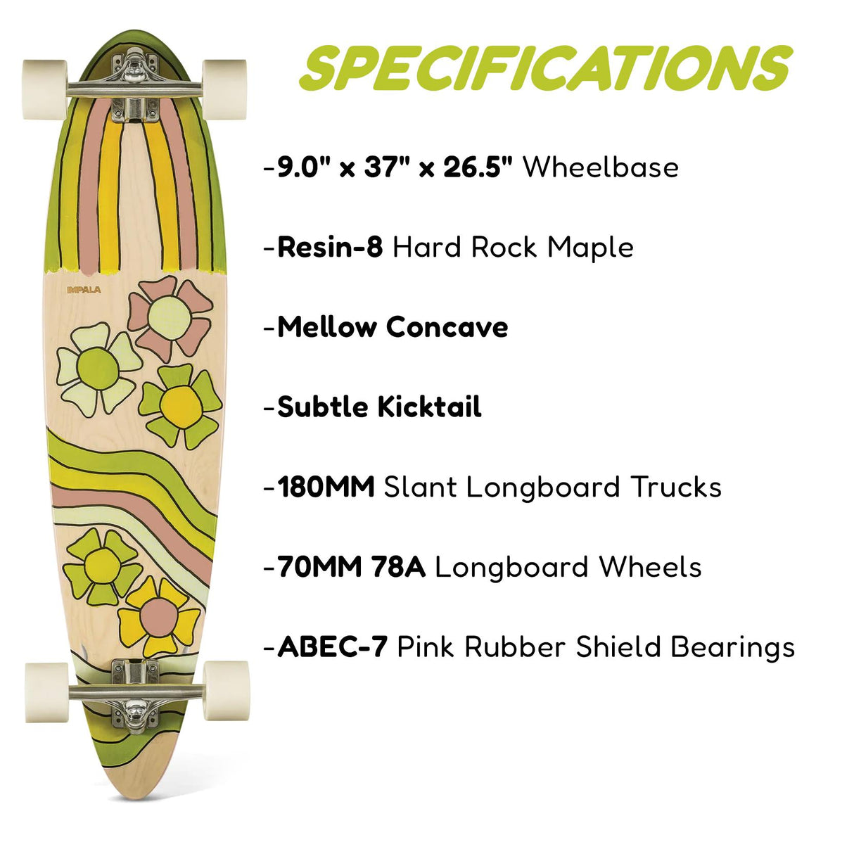 Impala Jupiter 37" Complete Longboard by GEEZY - UKBuyZone