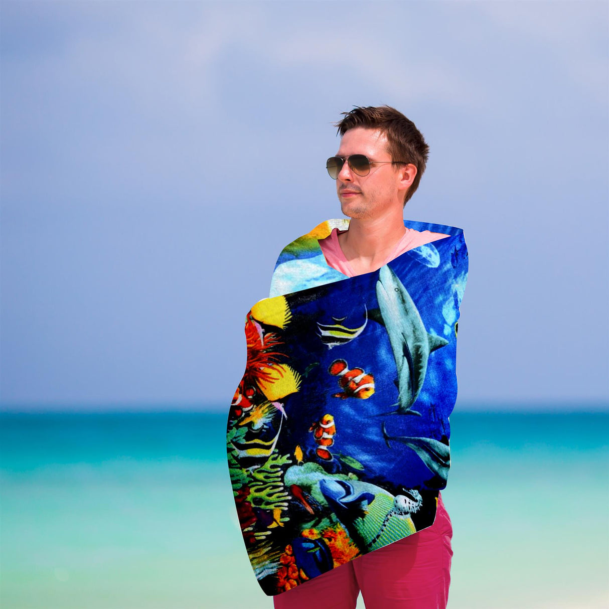 Ocean Turtles Design Large Towel by GEEZY - UKBuyZone