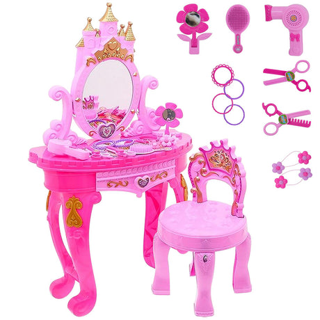 Princess Vanity Dressing Table & Stool Toy by The Magic Toy Shop - UKBuyZone