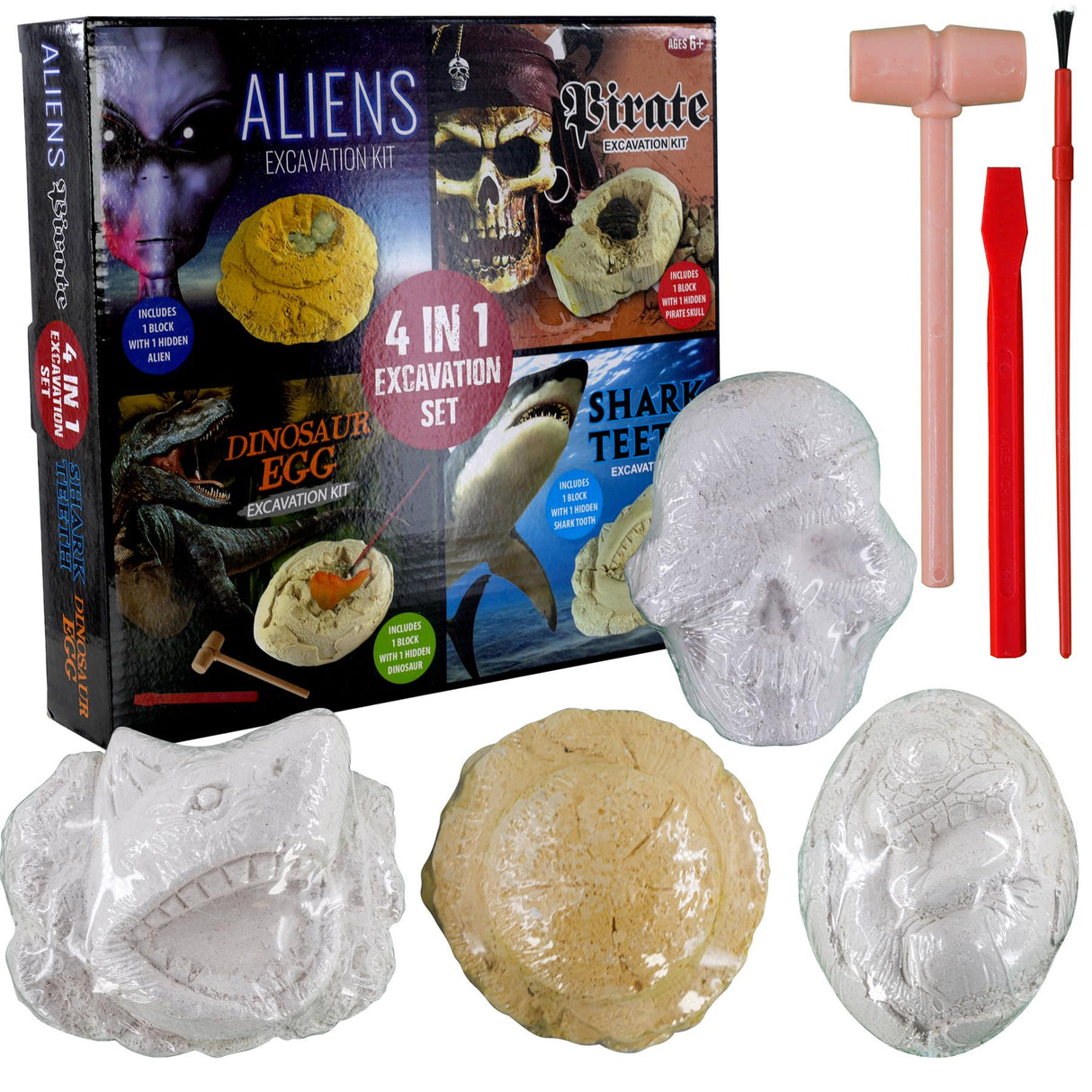 4 in 1 Excavation Set for Boys by The Magic Toy Shop - UKBuyZone