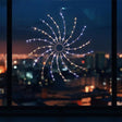 Christmas LED Light Spinner Silhouette Warm White by GEEZY - UKBuyZone