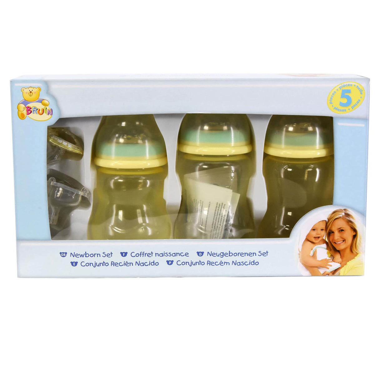 Nuby Newborn Bottles & Soother Set - Yellow by NUBY - UKBuyZone