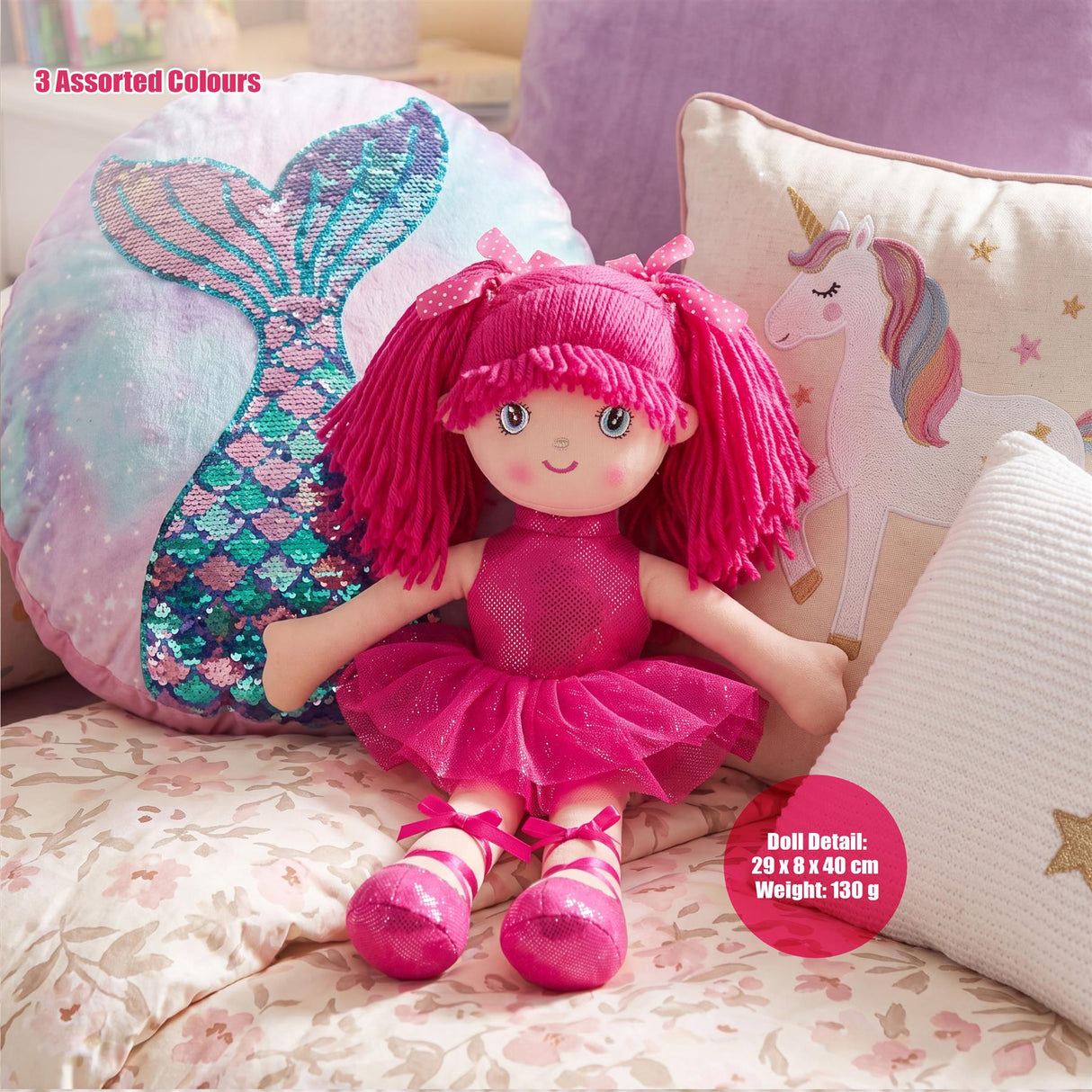 Ballerina Rag Doll 16"