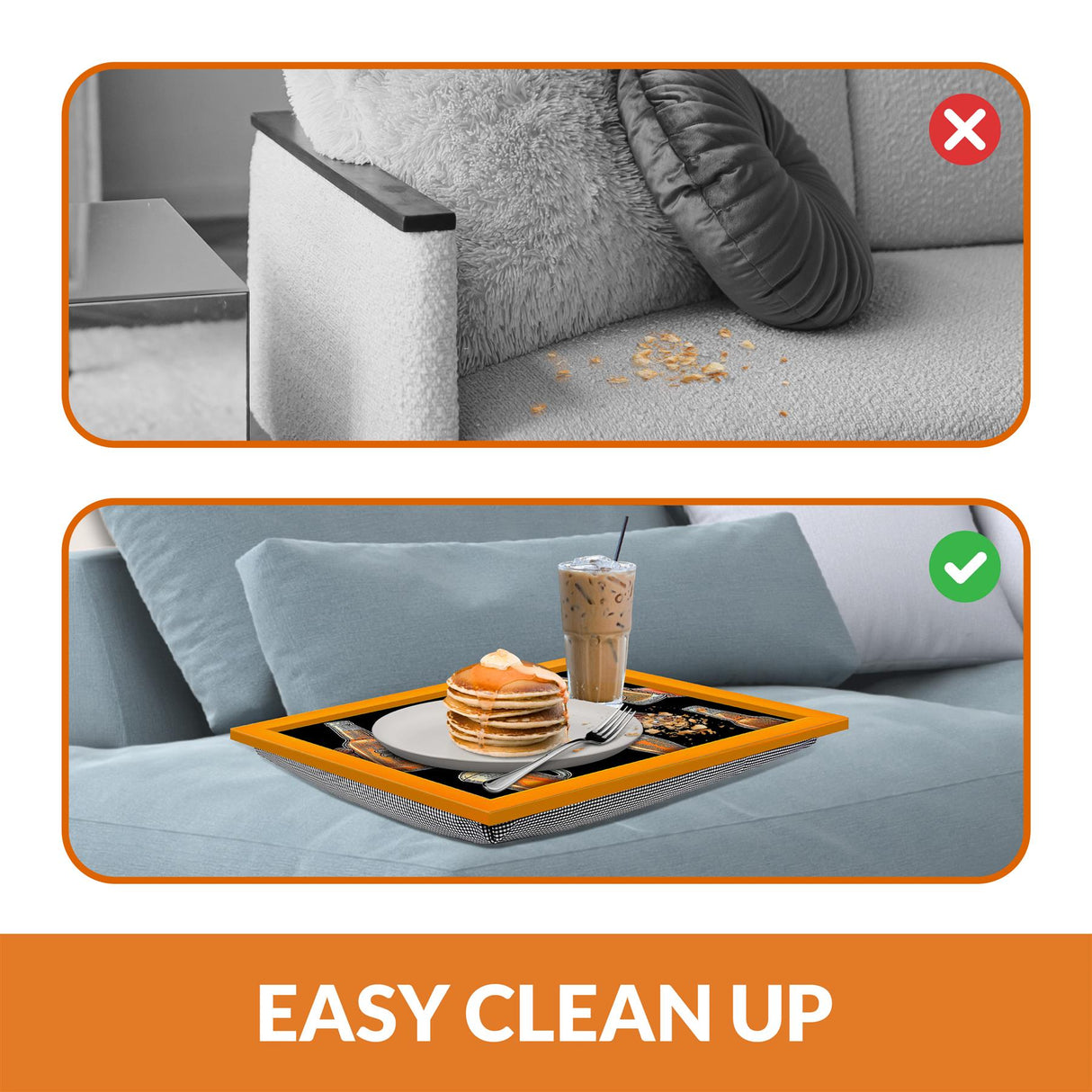 Lap Tray With Bean Bag Cushion (Brewhouse) by Geezy - UKBuyZone