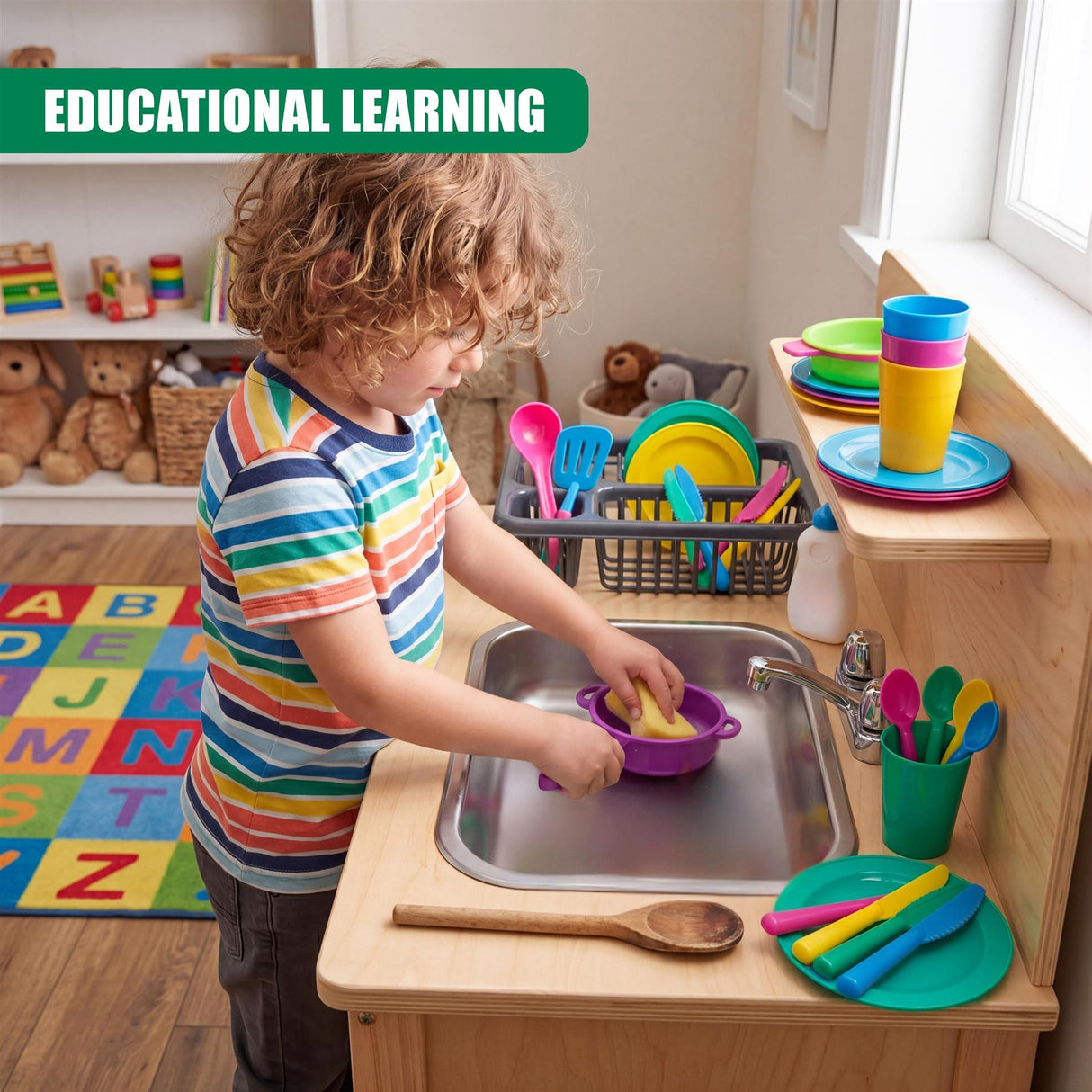 27 Piece Washing Up Playset