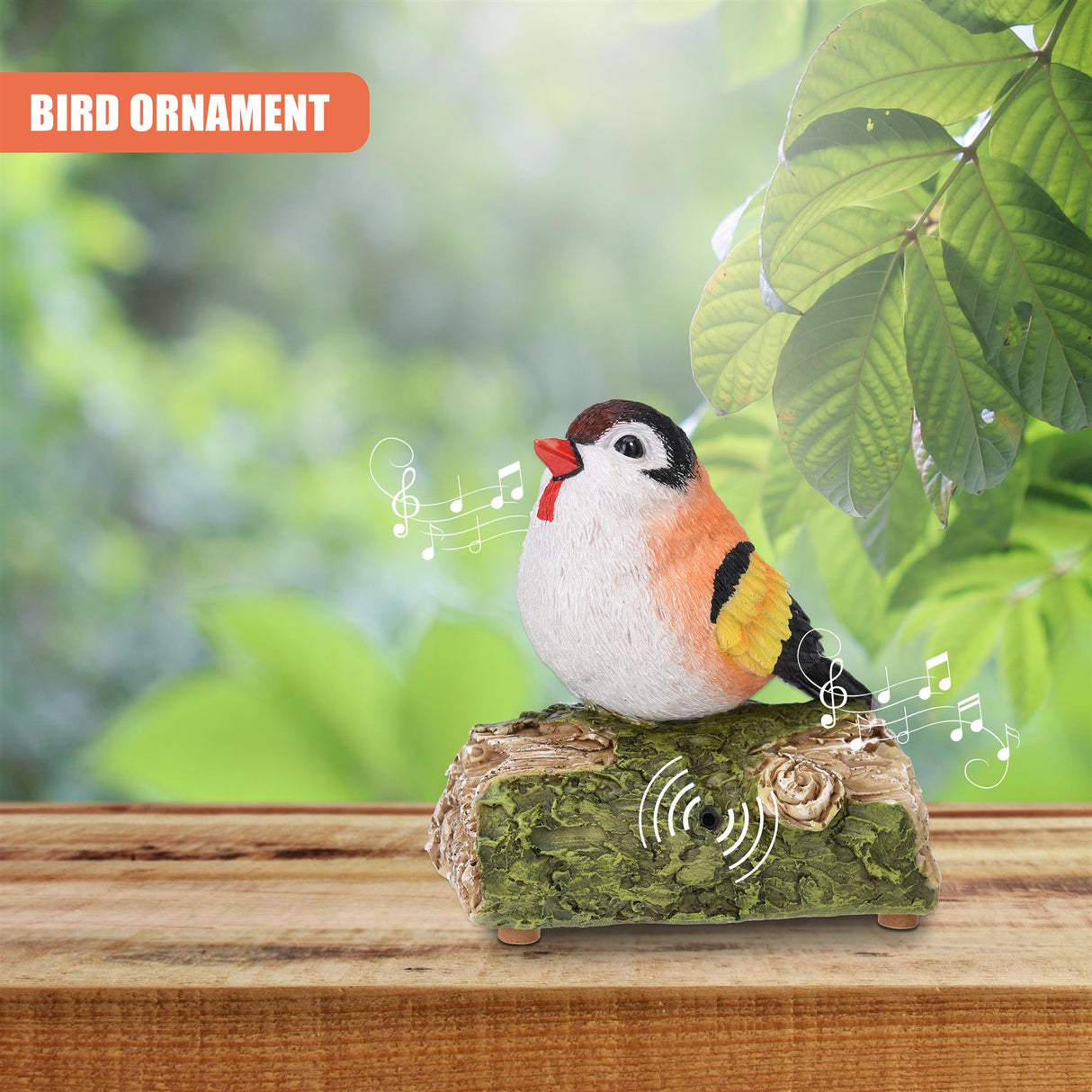 Motion Activated Singing Bird Ornament by GEEZY - UKBuyZone