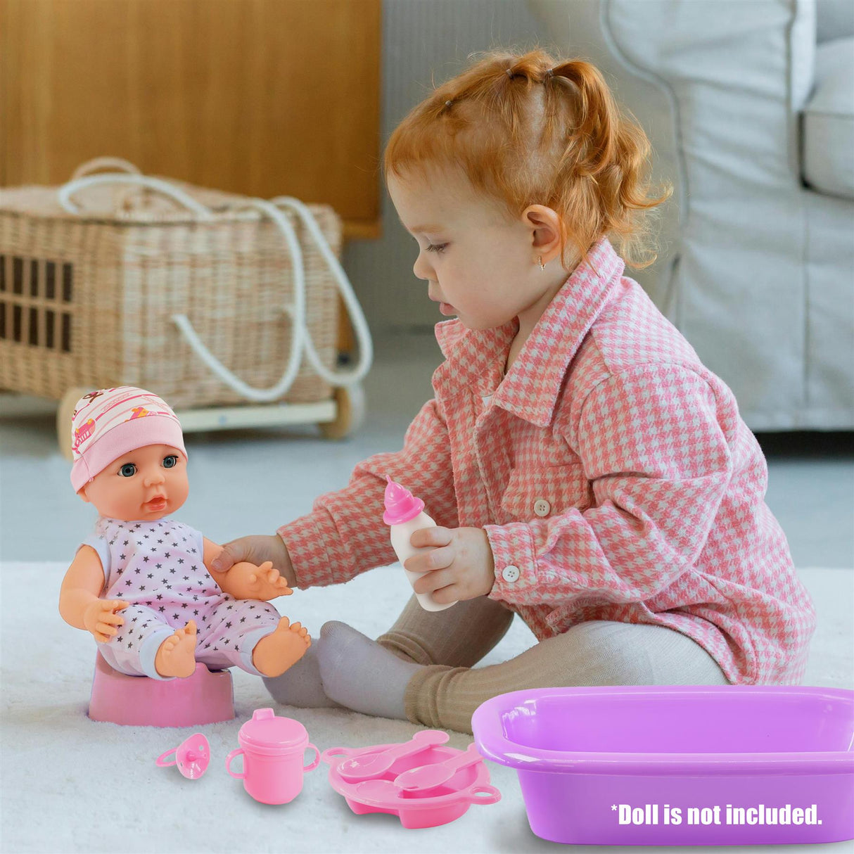 Baby Doll Bath Set with Accessories by BiBi Doll - UKBuyZone