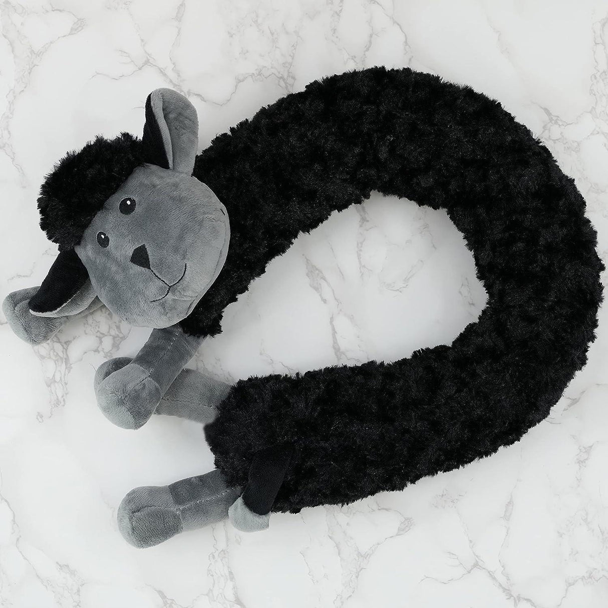 Novelty Black Sheep Draught Excluder for Doors by The Magic Toy Shop - UKBuyZone