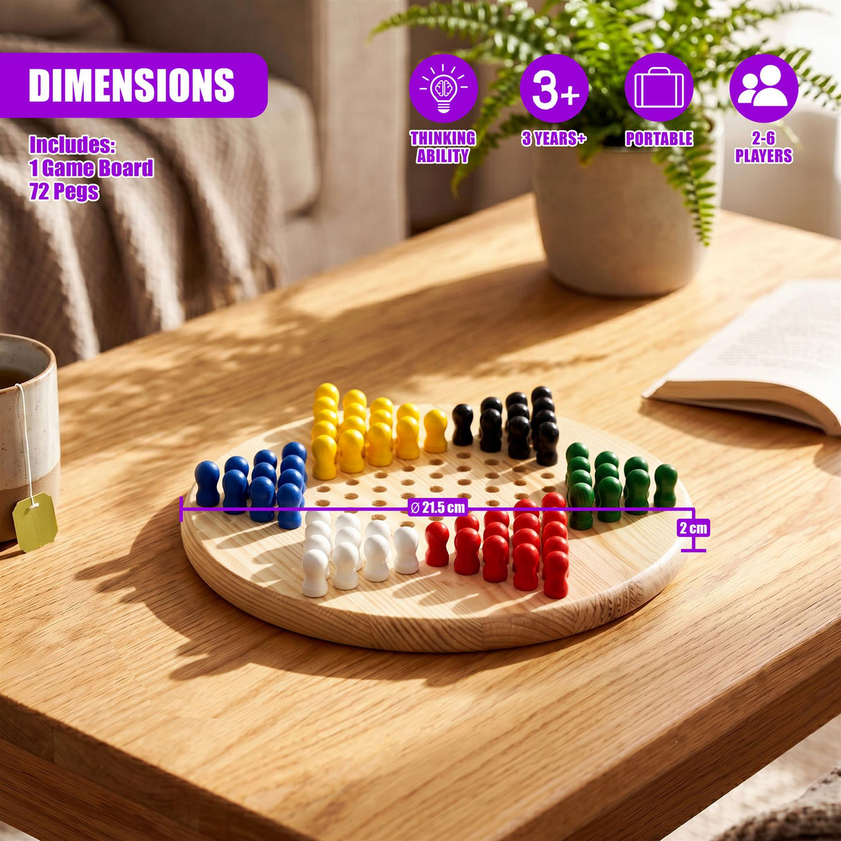 Chinese Checkers Halma Board Game