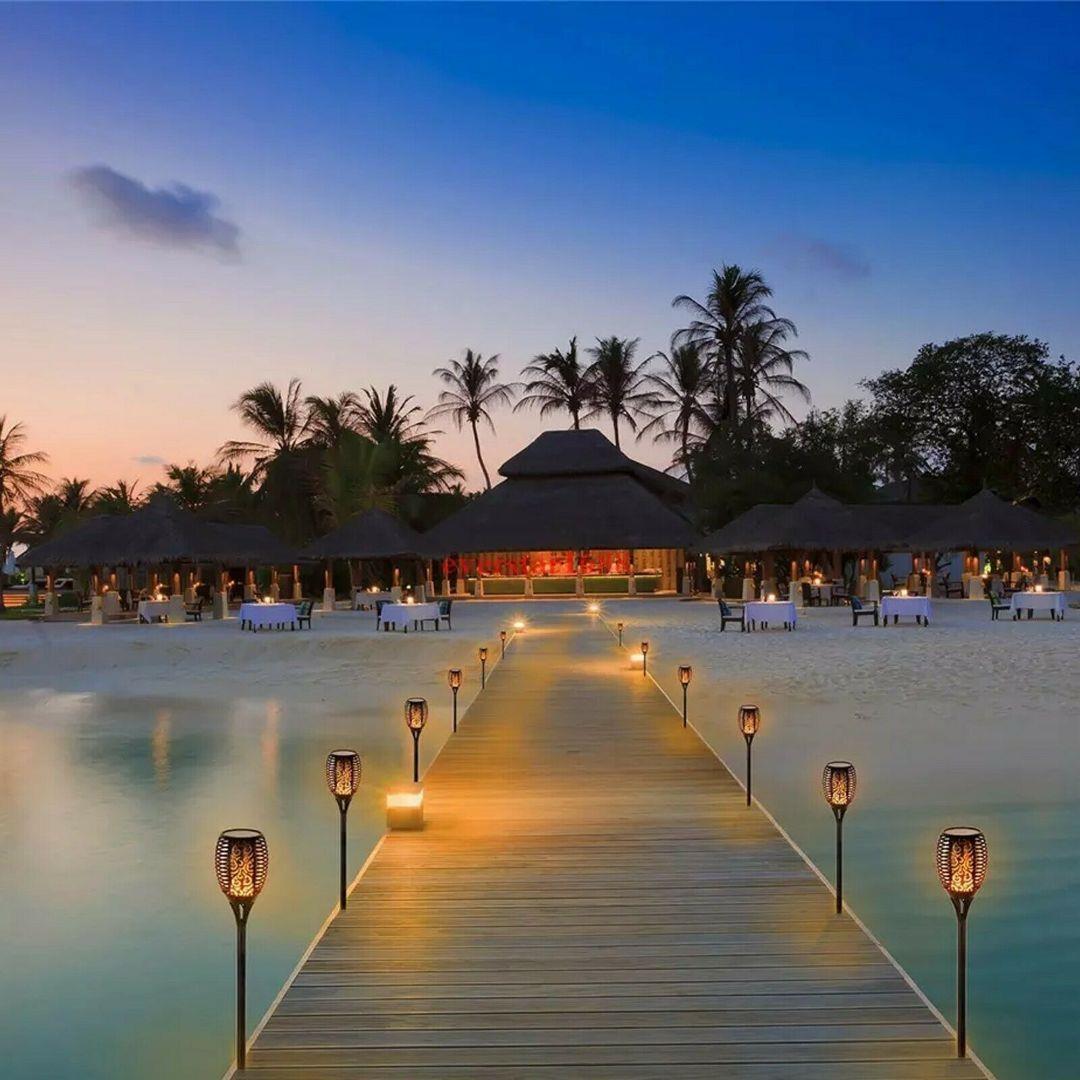 Solar Flame Effect Torch Stake Lights by GEEZY - UKBuyZone