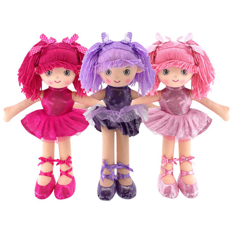 Ballerina Rag Doll 16" by BiBi Doll - UKBuyZone