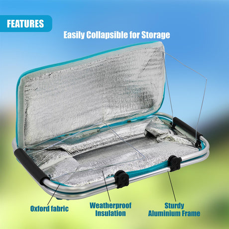 Blue Cooler Basket Bag by GEEZY - UKBuyZone
