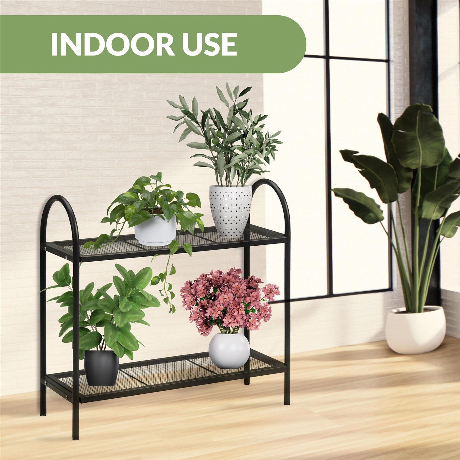 2 Tier Metal Plant Stand by GEEZY - UKBuyZone