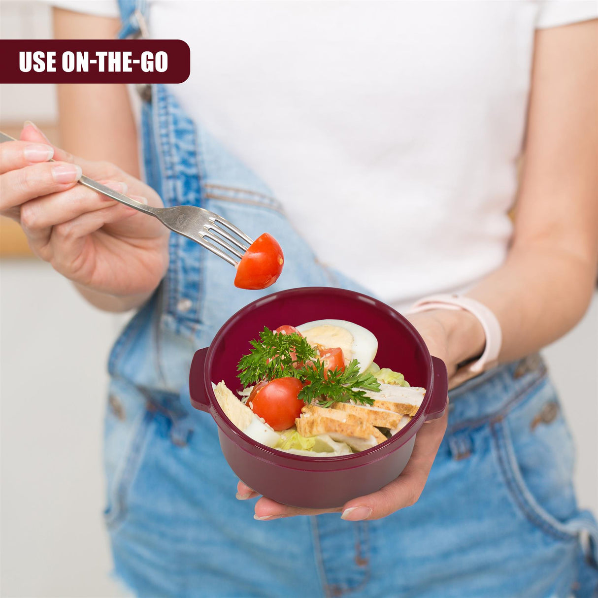 Microwave Bowls with Vented Lids - Set of 3 by GEEZY - UKBuyZone