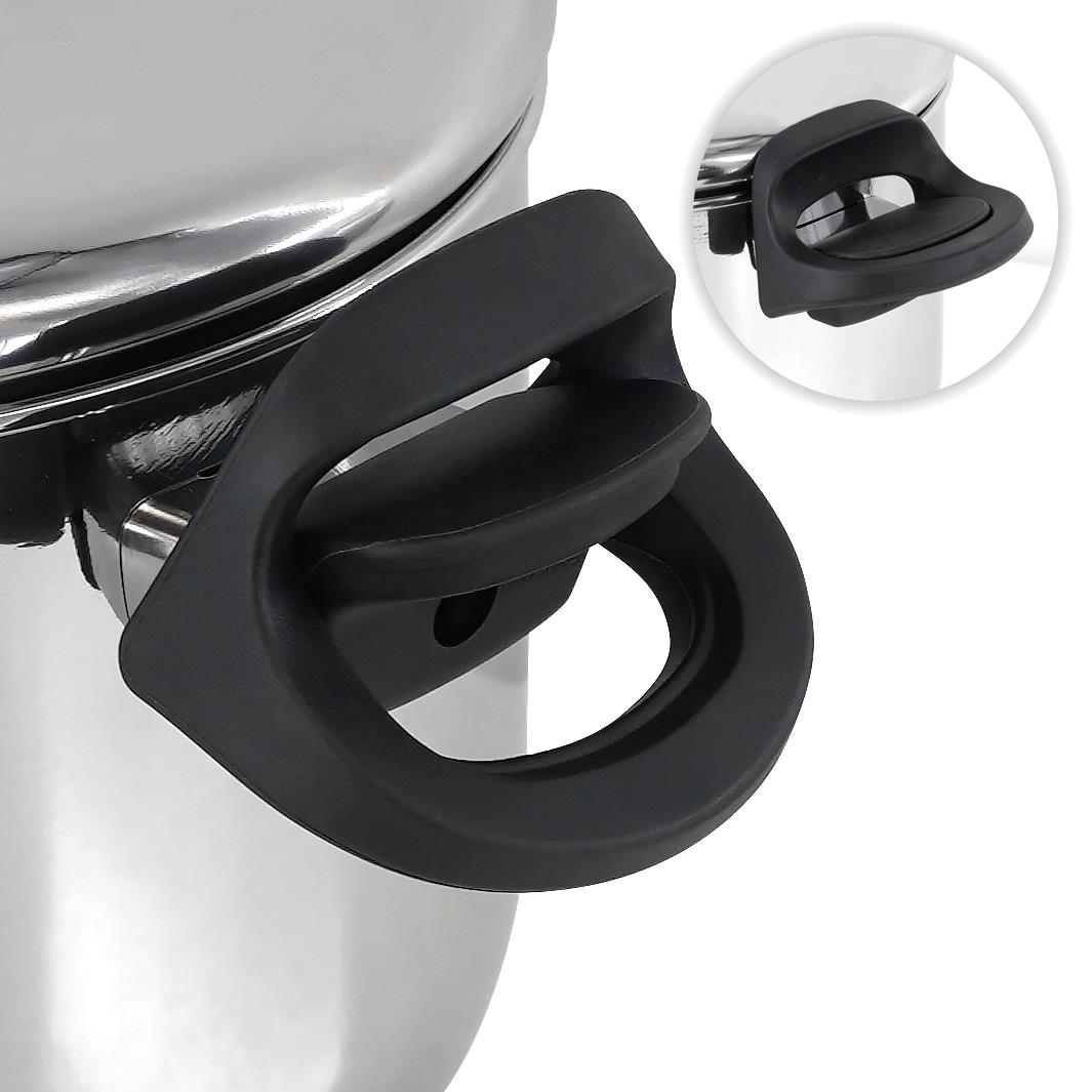 Stainless Steel Pasta Pot With Locking Strainer Lid