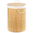 Round Bamboo Basket Natural by GEEZY - UKBuyZone