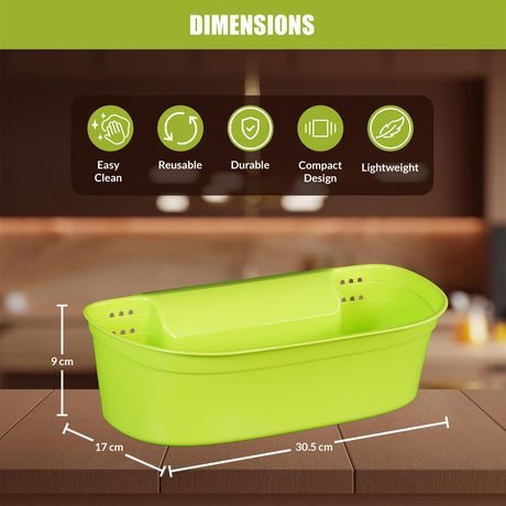 Hanging Kitchen Waste Basket 1.5L by Geezy - UKBuyZone