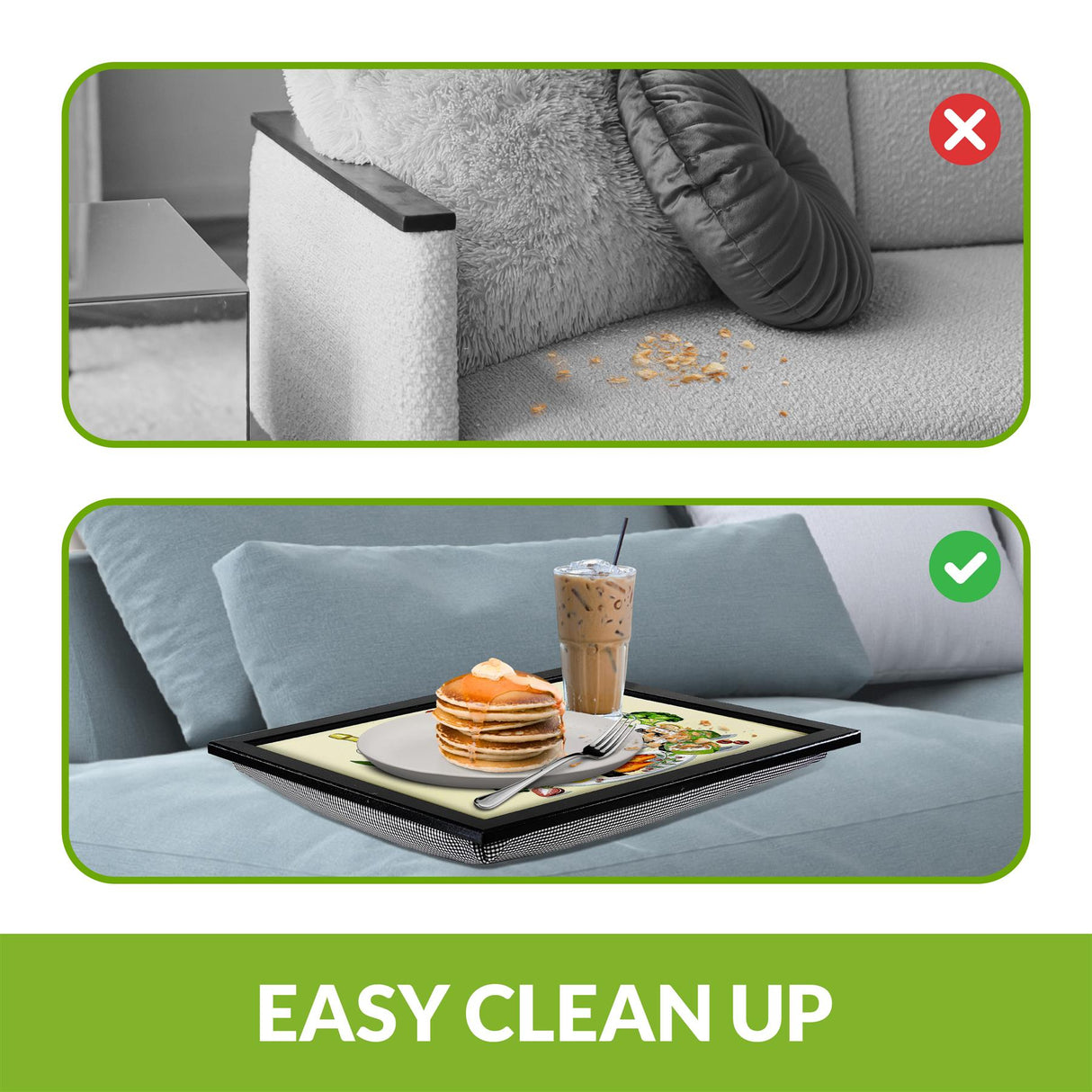 Lap Tray With Bean Bag Cushion (Bon Appetit) by Geezy - UKBuyZone