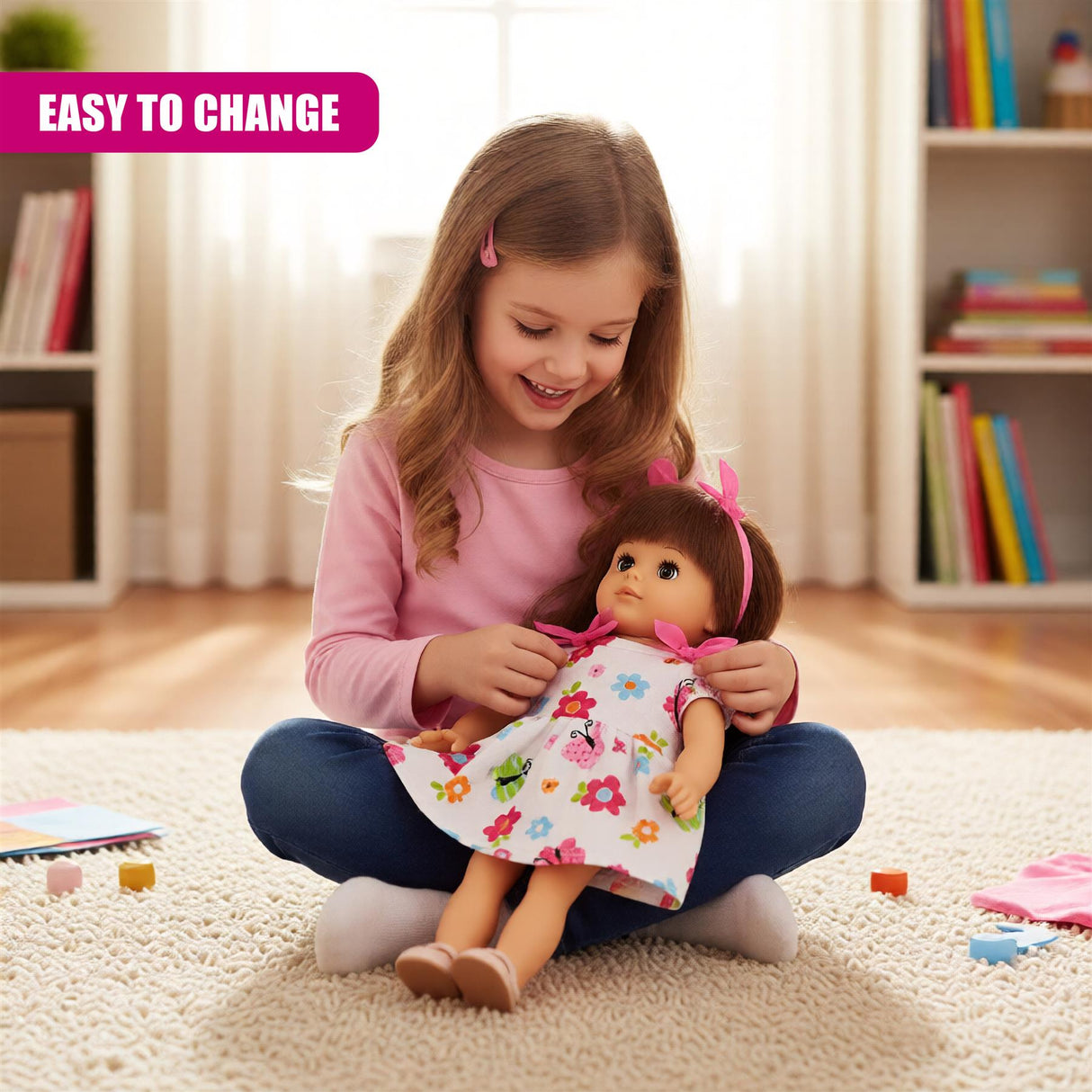 Baby Doll Clothes Set of 6 for Dolls 12-16"