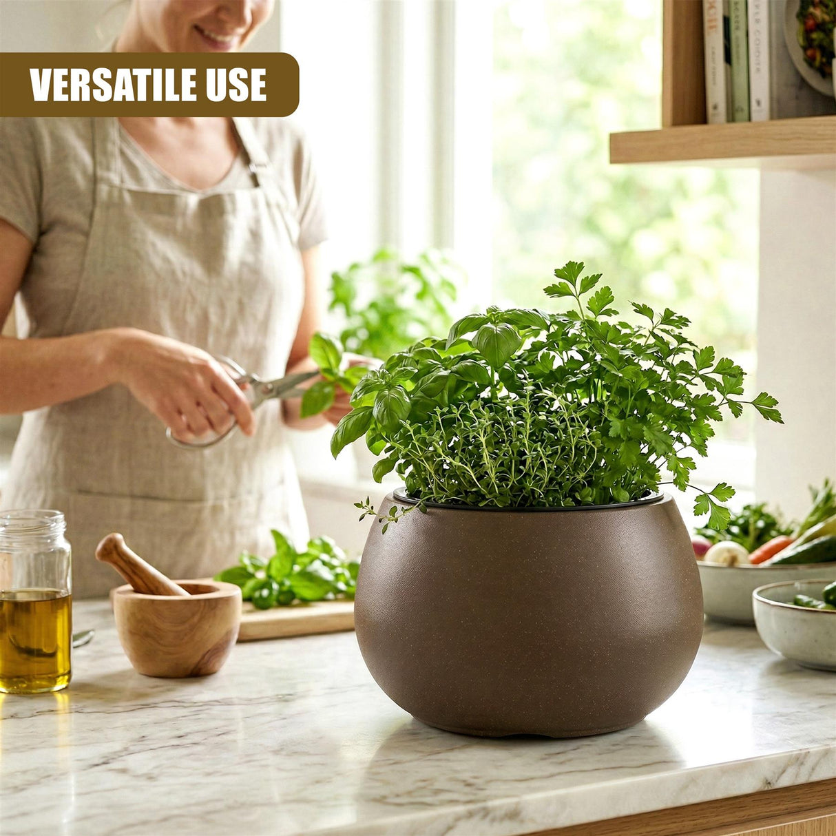 Round Flower Pot, 37 cm