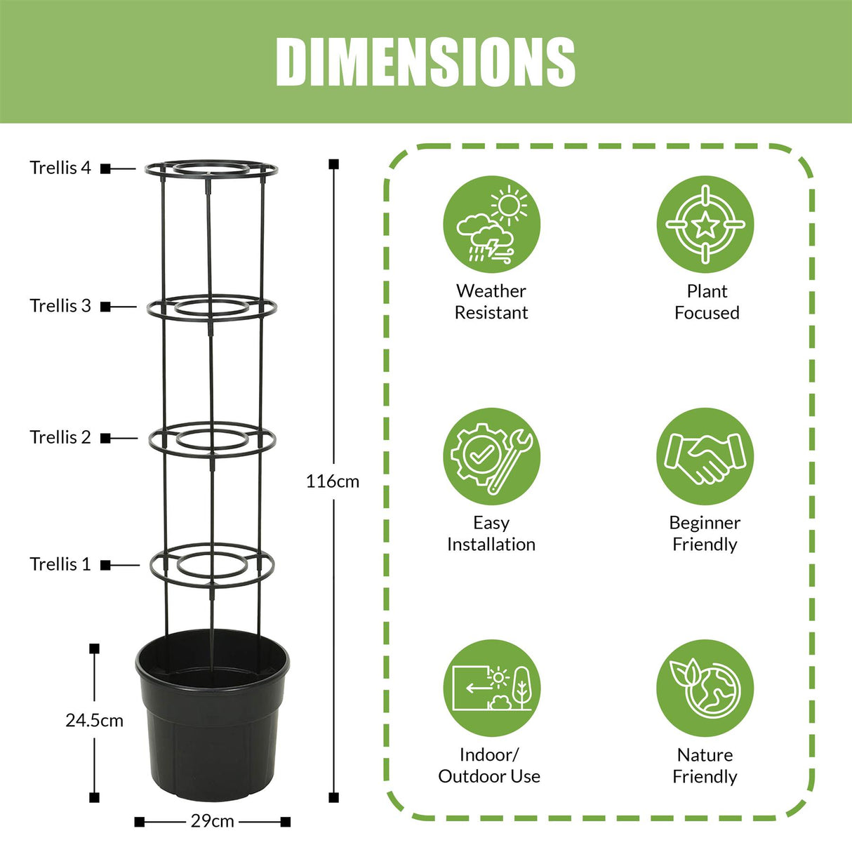 Self Watering Tomato Pot with 4 Tiers by GEEZY - UKBuyZone