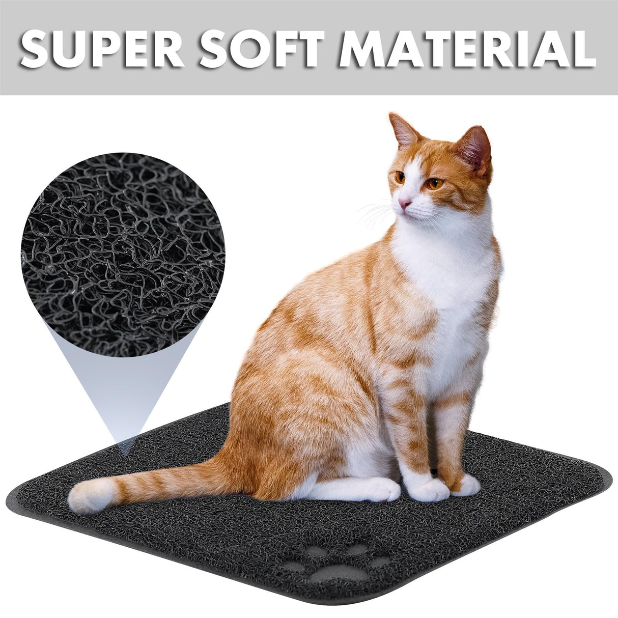 Rubber Cat Litter Mat by GEEZY - UKBuyZone