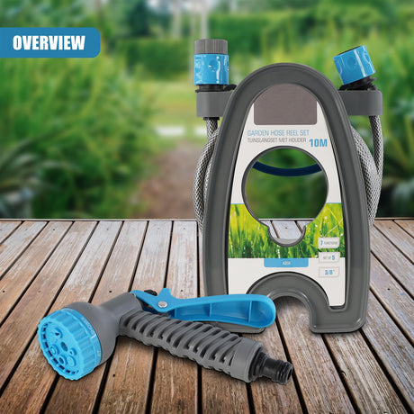 Garden Hose Reel Set - 5 Pcs by GEEZY - UKBuyZone