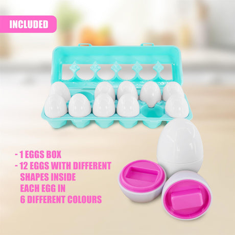 12 Shape Sorter Eggs by The Magic Toy Shop - UKBuyZone