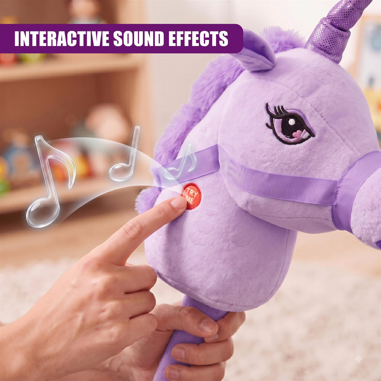 Unicorn Hobby Horse - Lilac