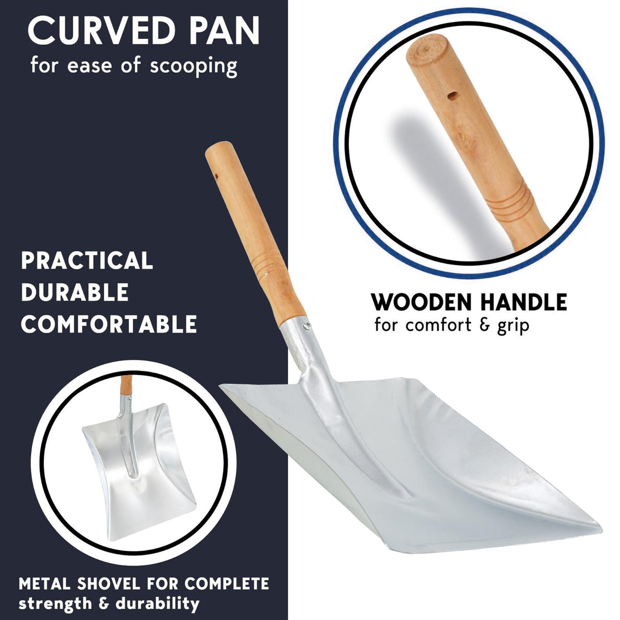 Metal Coal Shovel 8"