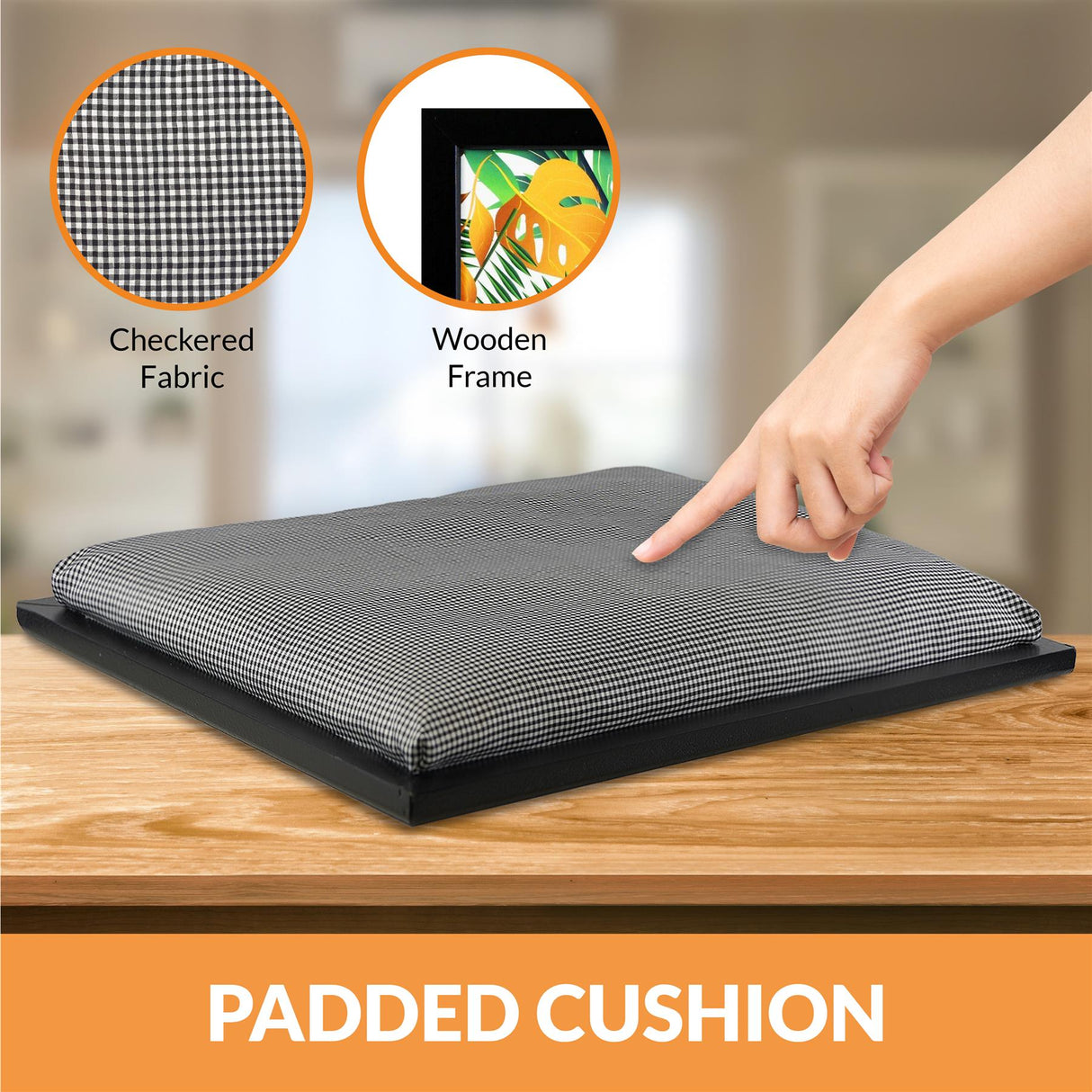 Tropical Lap Tray With Bean Bag Cushion by Geezy - UKBuyZone