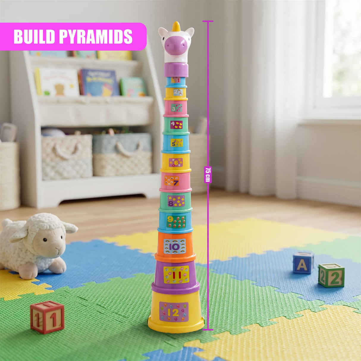 Poppy The Unicorn Stacking Cups