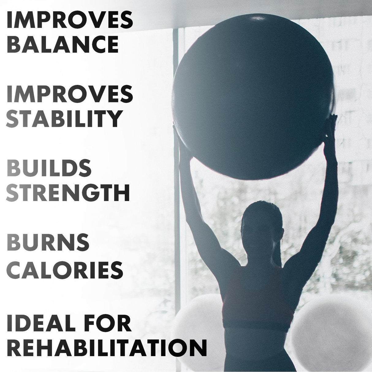 Inflatable Exercise Ball by GEEZY - UKBuyZone