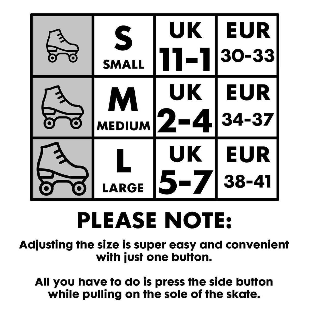 Pink & Black Adjustable Roller Skates by The Magic Toy Shop - UKBuyZone