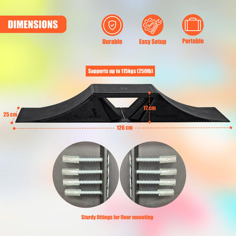 Double Mini Skate Ramp Set by GEEZY - UKBuyZone