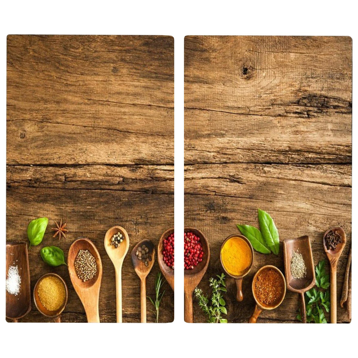 Glass Cutting Boards with Spice Design by Geezy - UKBuyZone