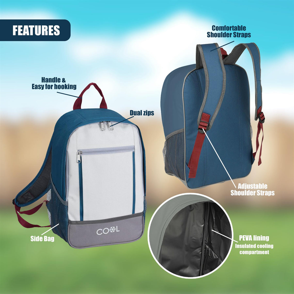 Insulated Cooler Backpack by GEEZY - UKBuyZone