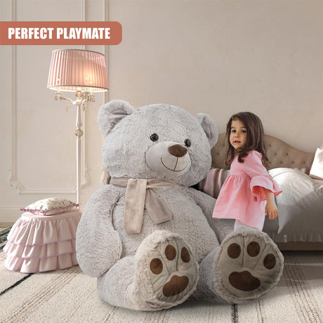 Giant Bear with Scarf 130cm by The Magic Toy Shop - UKBuyZone