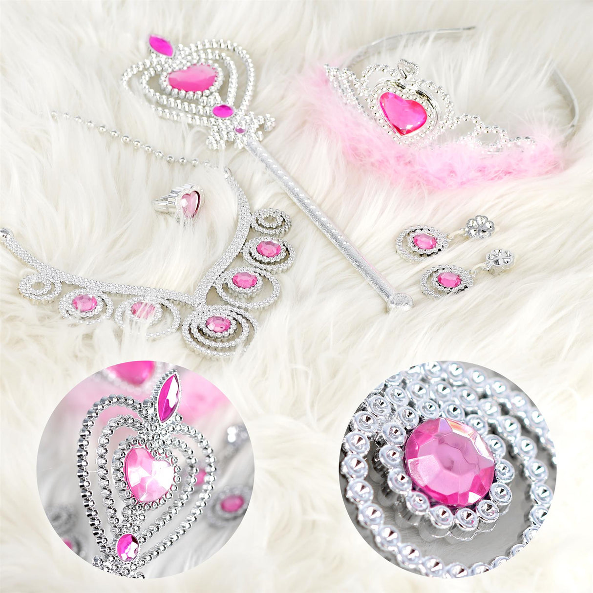 Princess Costume for Girls with Accessories by The Magic Toy Shop - UKBuyZone