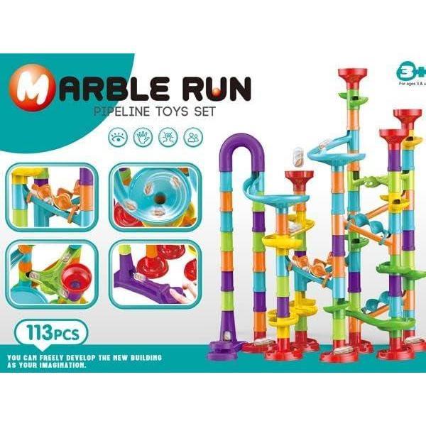 Marble Run Race Building Block Maze Toy Set 113 pcs by The Magic Toy Shop - UKBuyZone